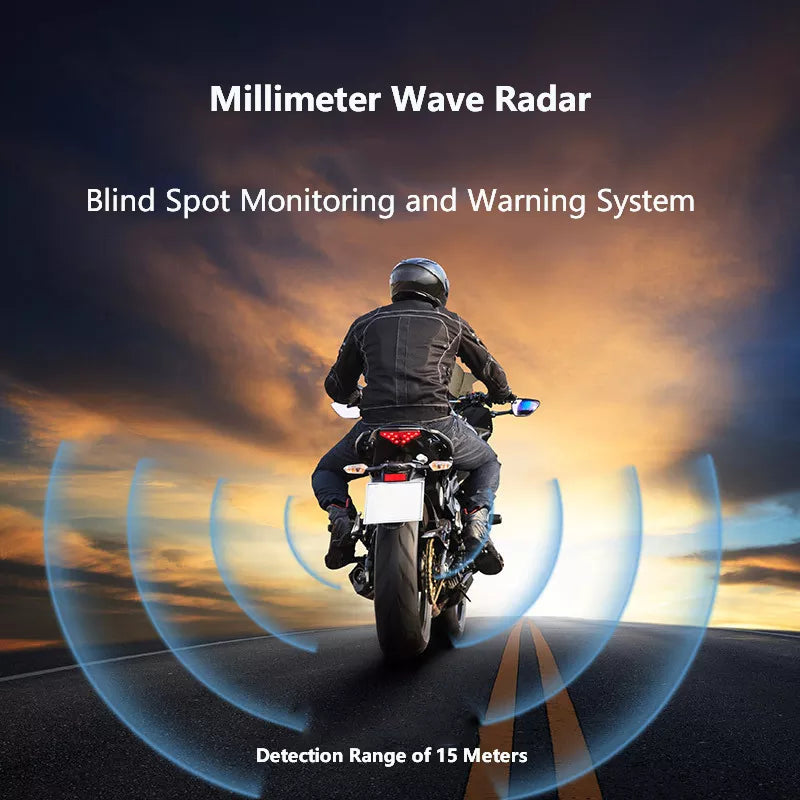 15m Blind Spot Monitoring System - 24G Millimeter Wave Radar for Motorcycle