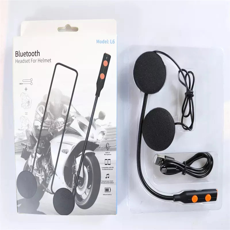 Wireless Bluetooth Helmet Speaker System | Hands-Free Motorcycle Headset