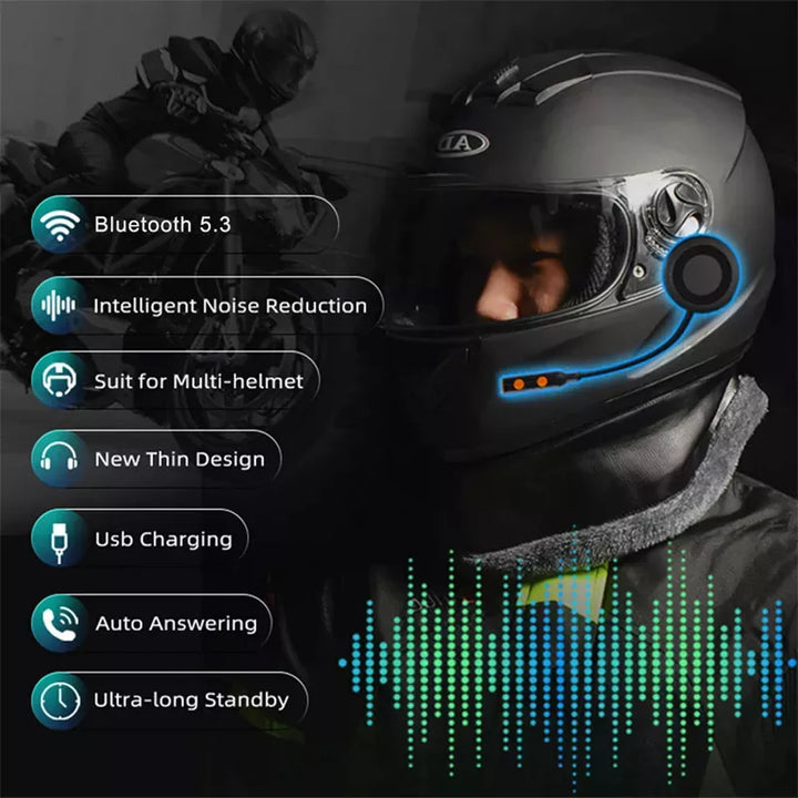 Wireless Bluetooth Helmet Speaker System | Hands-Free Motorcycle Headset Wireless Bluetooth Helmet Speaker System | Hands-Free Motorcycle Headset