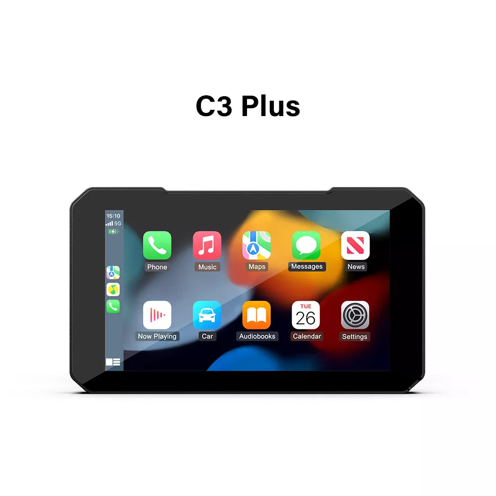 APP CASTⅢ Portable Motorcycle Wireless CarPlay & Waterproof Touchscreen with