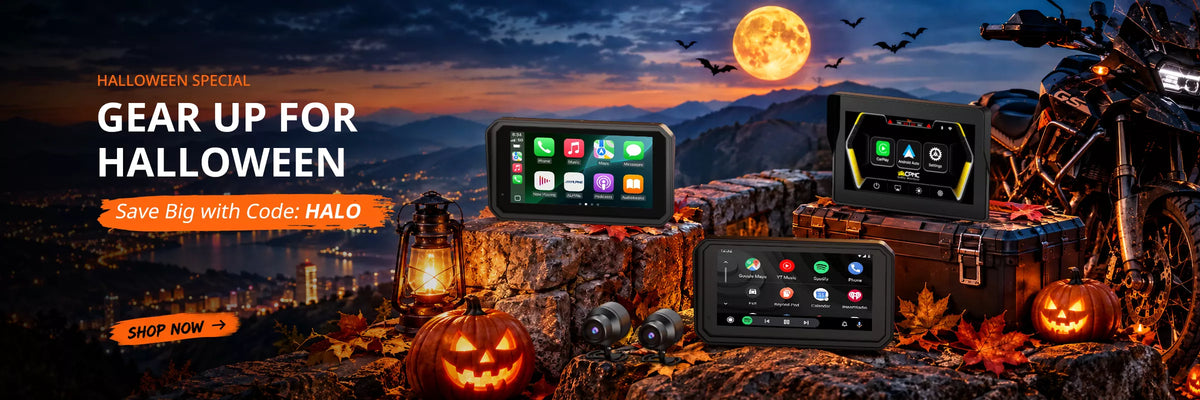 CPMC CarPlay Motorcycle Halloween Banner