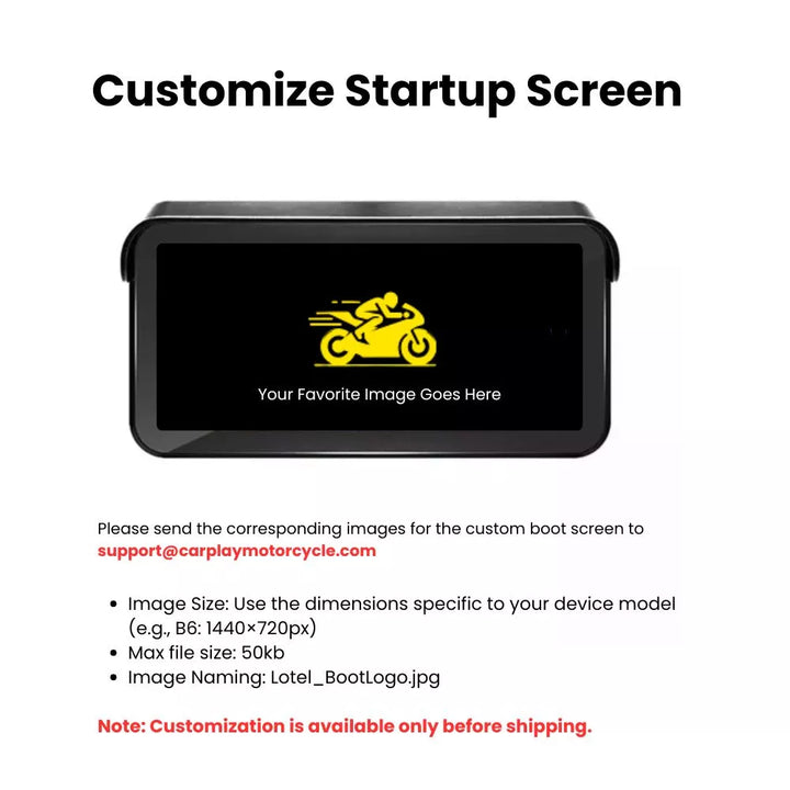 Custom Startup Screen for Your Motorcycle CarPlay Display