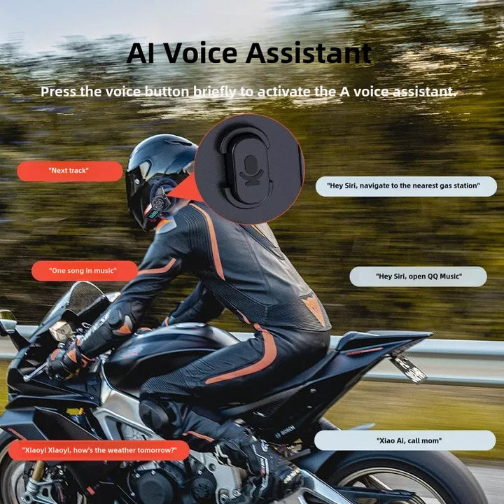 Bluetooth Motorcycle Helmet Speakers with CVC Noise Canceling & IPX6 W – CarPlay Motorcycle Bluetooth Motorcycle Helmet Speakers with CVC Noise Canceling & IPX6 W – CarPlay Motorcycle