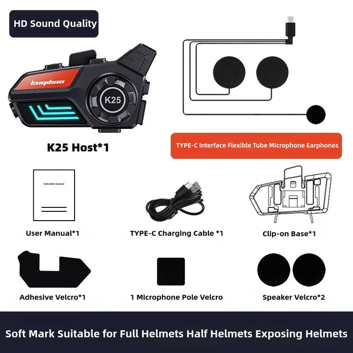 Bluetooth Motorcycle Helmet Speakers with CVC Noise Canceling & IPX6 W – CarPlay Motorcycle Bluetooth Motorcycle Helmet Speakers with CVC Noise Canceling & IPX6 W – CarPlay Motorcycle