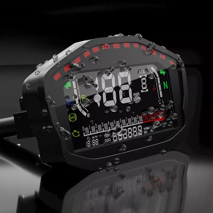 Touch Motorcycle Instrument Smart Motorcycle Digital Instrument Cluster with Speed RPM Fuel Displa ...